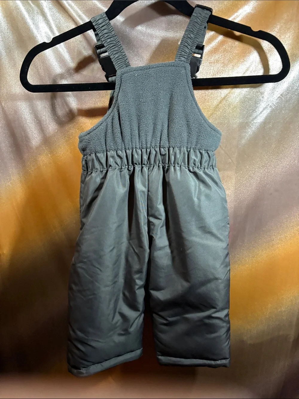 OshKosh B'gosh Dark Gray Insulated Kid's Snow Overalls F3